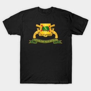 716th Military Police Battalion w Br - Ribbon T-Shirt